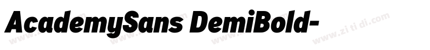 AcademySans DemiBold字体转换 AcademySans DemiBold字体转换